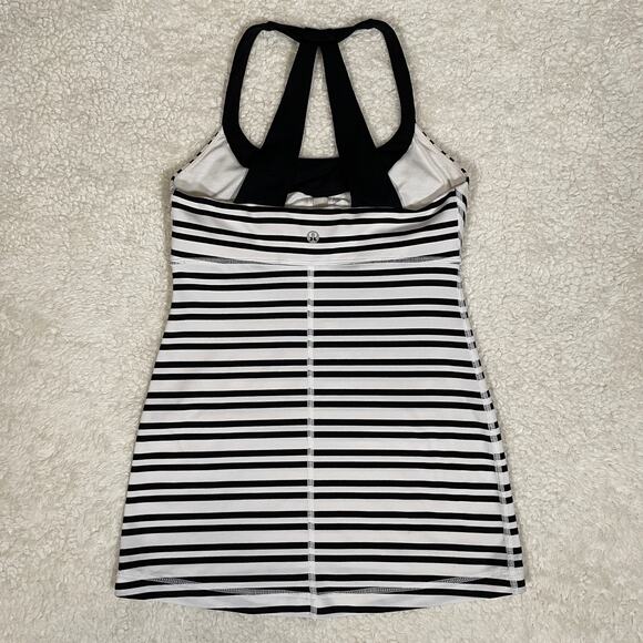Lululemon Scoop Me Up Tank Top II Twin Stripe Black 0 / XS - Picture 4 of 5